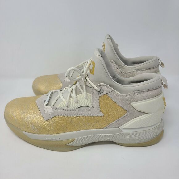 Adidas D Lillard 2 BHM Black History Dame Jesse Owens Gold AQ7959 Size 15 Rare main image 4